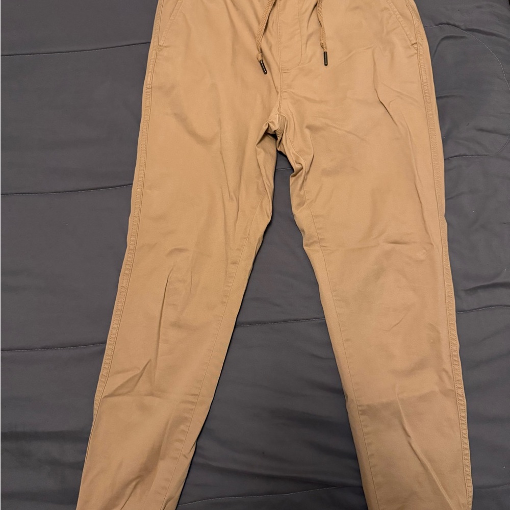 GAP Men's Khaki Drawstring Chinos Joggers